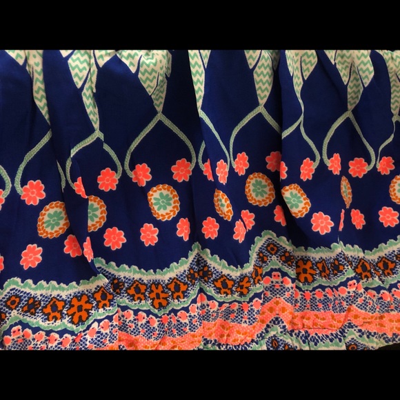 Colorful Strapless Maxi Dress - Picture 2 of 4